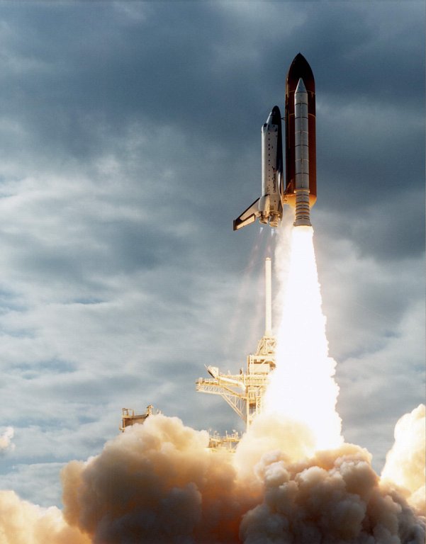 Spaceshuttle beim Start (1) klein, © NASA